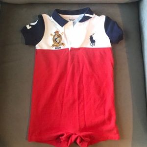 12M Polo onesie!